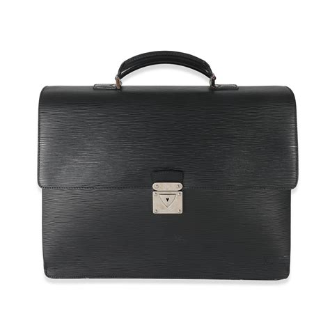 LOUIS VUITTON Epi Robusto 2 Compartment Briefcase Black 